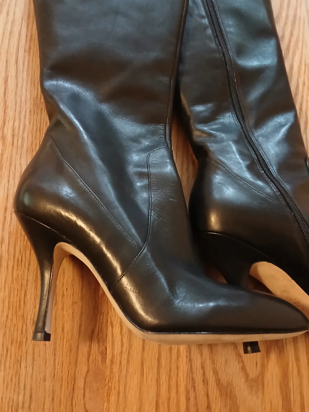 Via Spiga Black Over-the-Knee Stiletto Boots